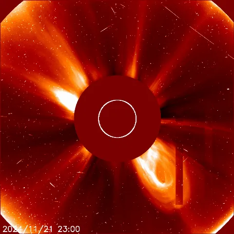 Image of solar wind