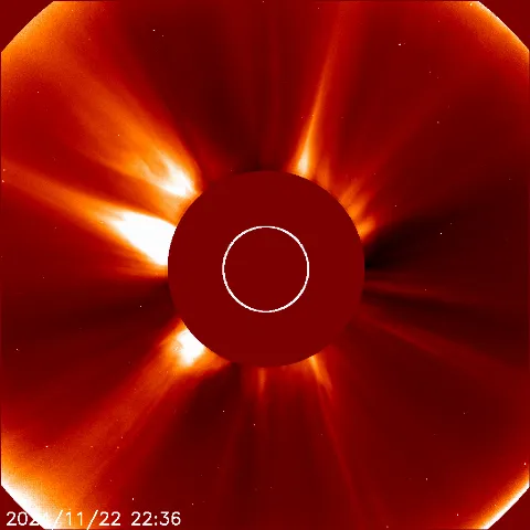 Image of solar wind