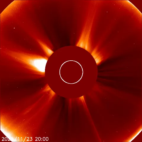 Image of solar wind