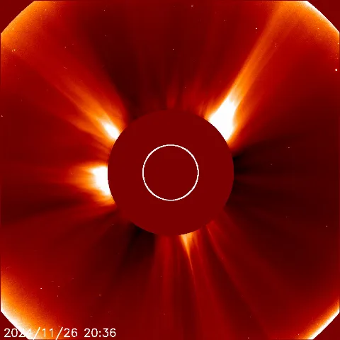 Image of solar wind