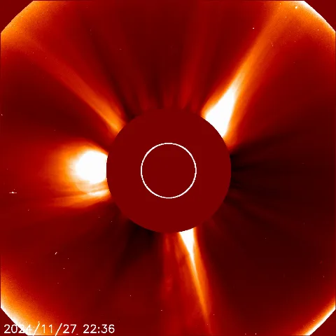 Image of solar wind