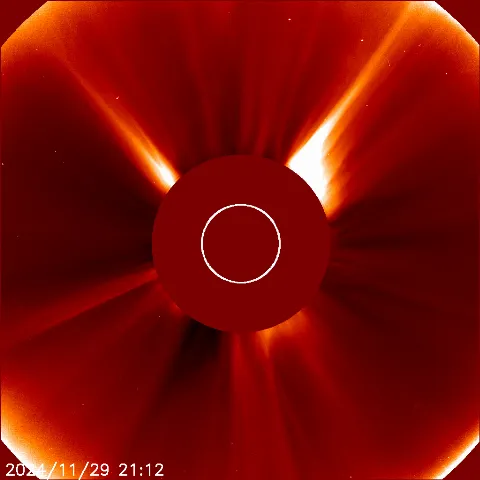 Image of solar wind