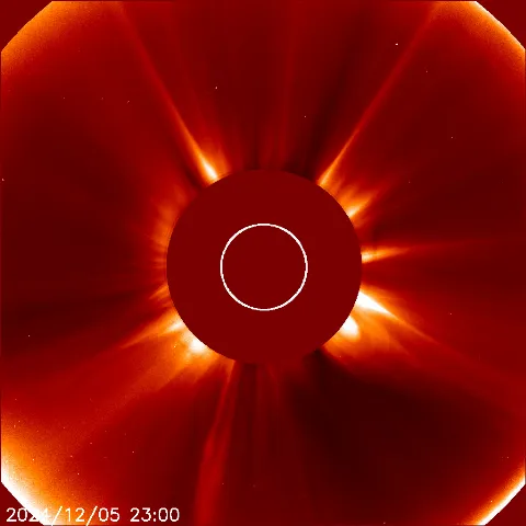 Image of solar wind