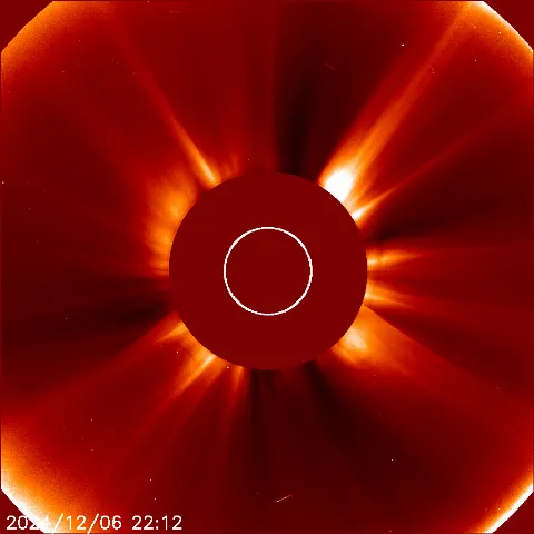 Image of solar wind