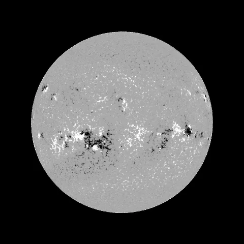 Image of Sun's magnetic field