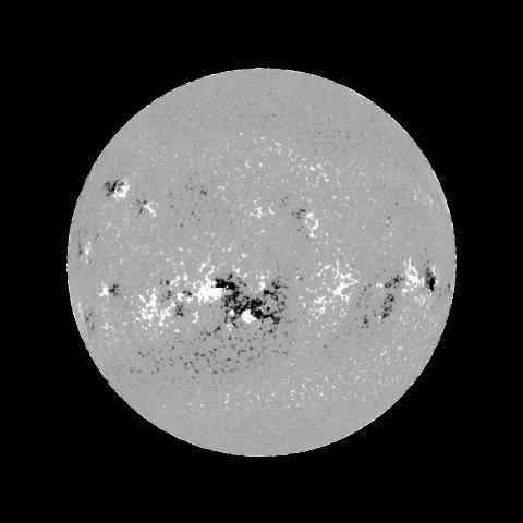 Image of Sun's magnetic field