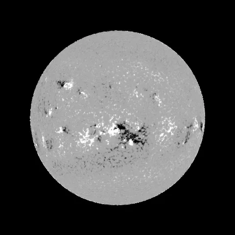 Image of Sun's magnetic field