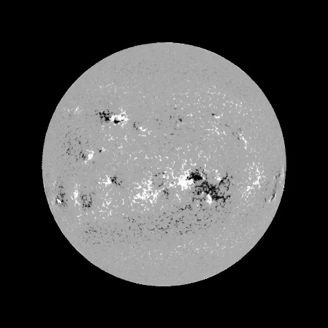 Image of Sun's magnetic field