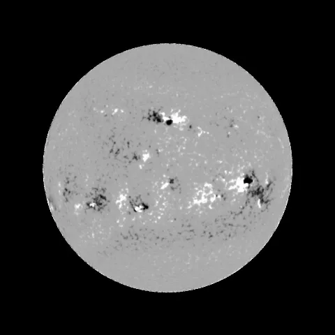 Image of Sun's magnetic field