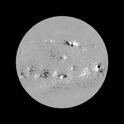 Image of Sun's magnetic field