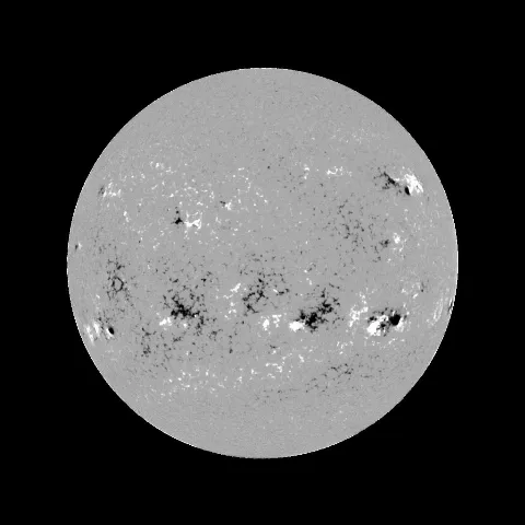 Image of Sun's magnetic field