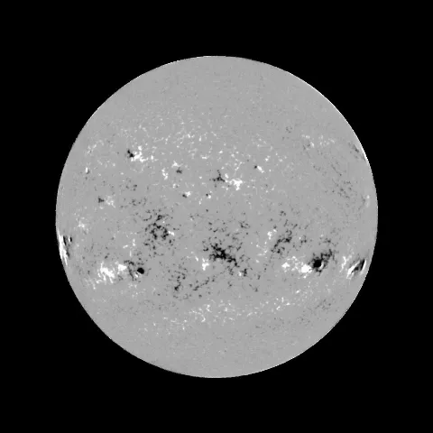 Image of Sun's magnetic field