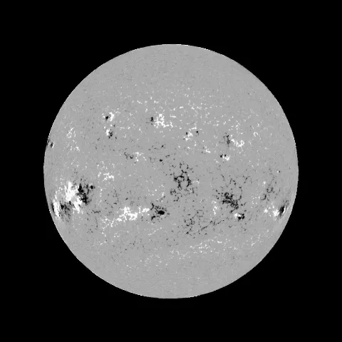 Image of Sun's magnetic field