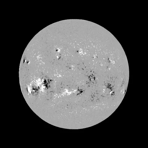 Image of Sun's magnetic field