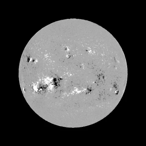 Image of Sun's magnetic field