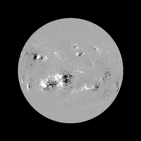 Image of Sun's magnetic field