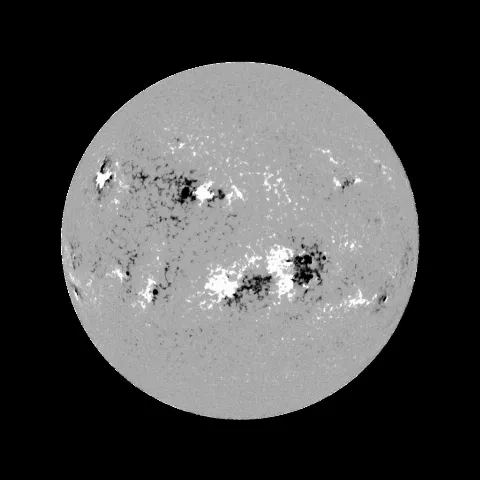 Image of Sun's magnetic field