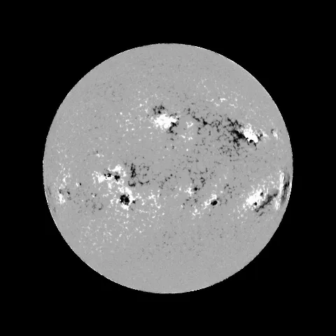 Image of Sun's magnetic field