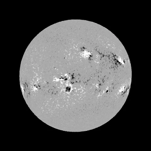 Image of Sun's magnetic field