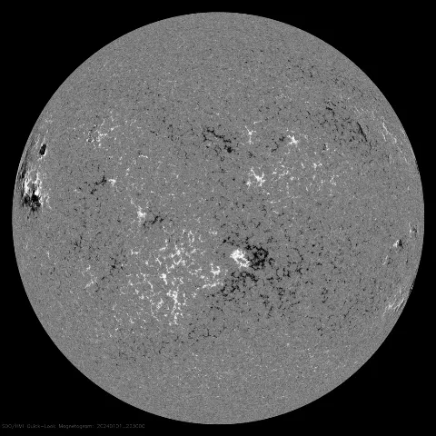 Image of Sun's magnetic field