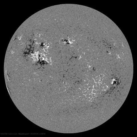 Image of Sun's magnetic field