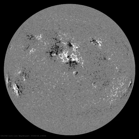 Image of Sun's magnetic field