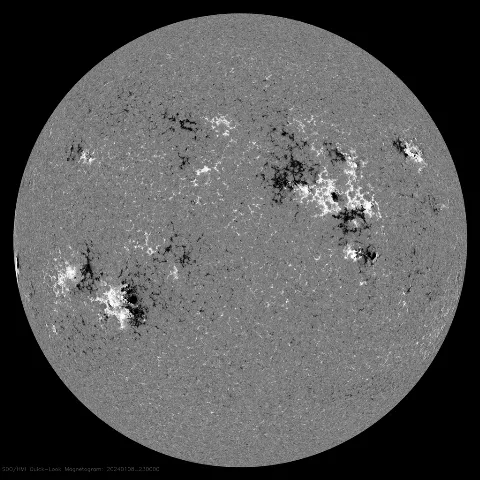 Image of Sun's magnetic field