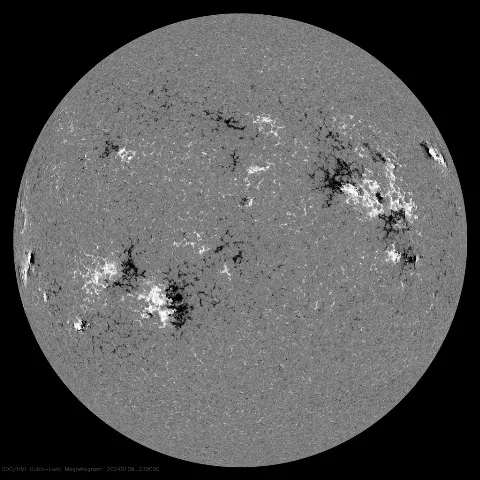 Image of Sun's magnetic field