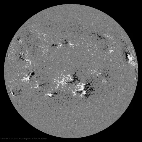 Image of Sun's magnetic field