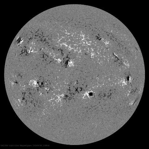 Image of Sun's magnetic field