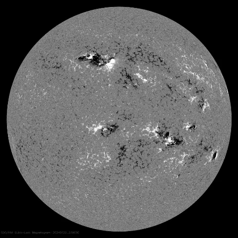 Image of Sun's magnetic field