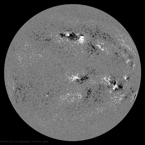 Image of Sun's magnetic field