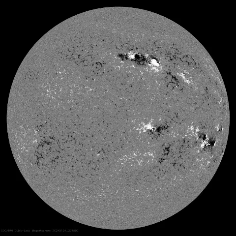 Image of Sun's magnetic field