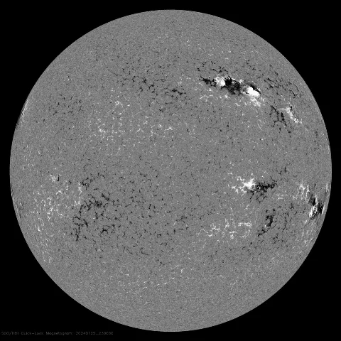 Image of Sun's magnetic field