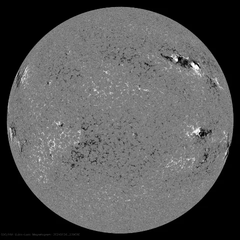 Image of Sun's magnetic field