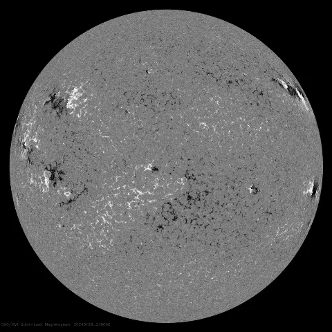 Image of Sun's magnetic field