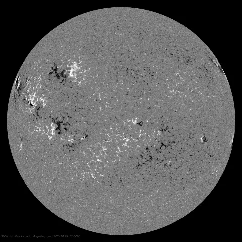 Image of Sun's magnetic field