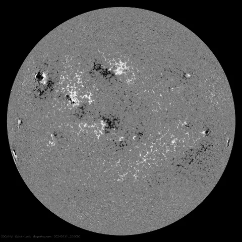 Image of Sun's magnetic field