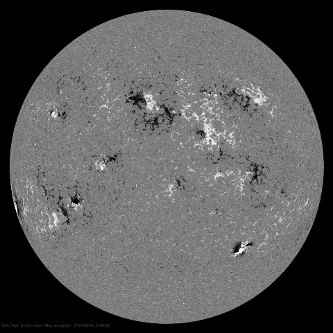 Image of Sun's magnetic field