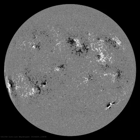 Image of Sun's magnetic field