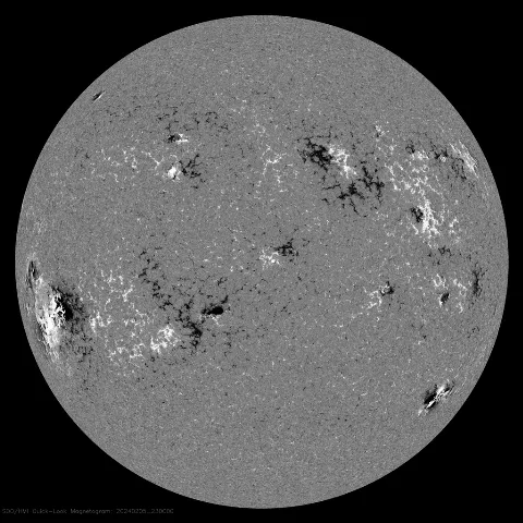 Image of Sun's magnetic field