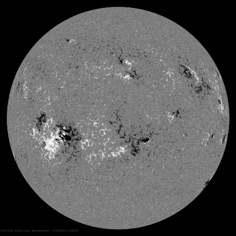 Image of Sun's magnetic field