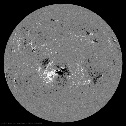 Image of Sun's magnetic field