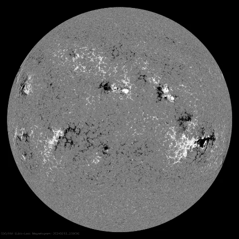 Image of Sun's magnetic field