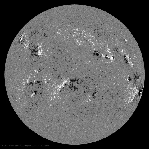 Image of Sun's magnetic field