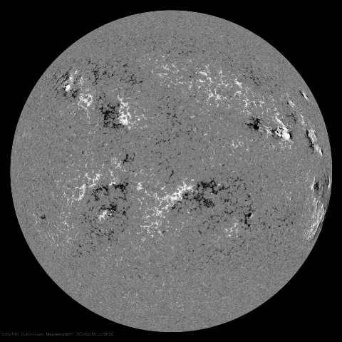 Image of Sun's magnetic field