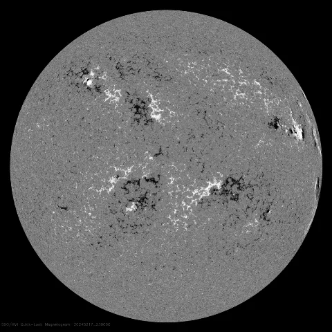 Image of Sun's magnetic field