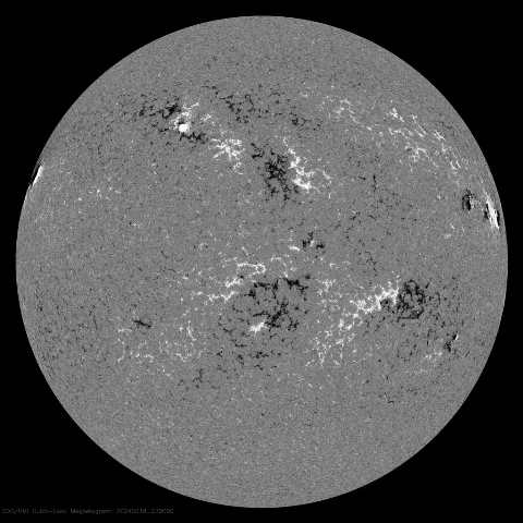 Image of Sun's magnetic field