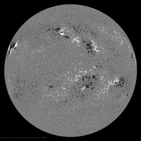 Image of Sun's magnetic field