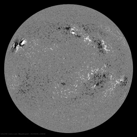 Image of Sun's magnetic field